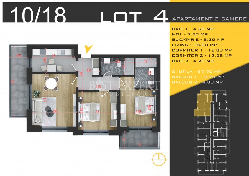 Titan, Pallady 3 camere bloc nou finisaje premium
